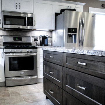 Open, High-Ceiling Kitchen with an Open Concept