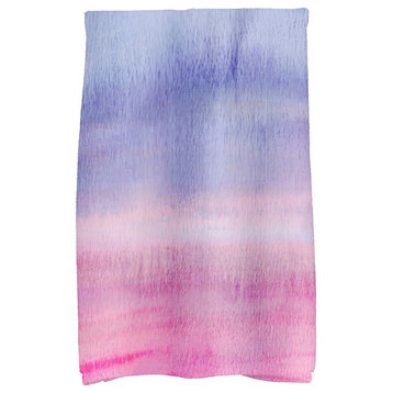 Painted Sunset 18"x30" Pink Color Stripe Print Kitchen Towel