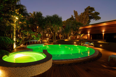 Design ideas for a contemporary garden in Gold Coast - Tweed.
