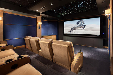 This is an example of a home theatre in New York.