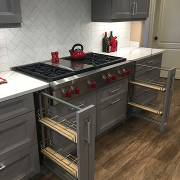 Pull-Out Racks Provide Storage by the Rangetop
