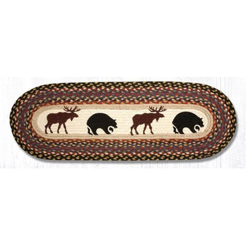 Bear and Moose Oval Patch Runner