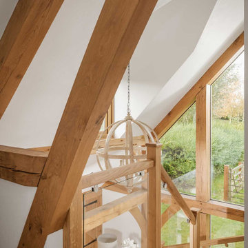 An oak frame garden barn and rural retreat in Leicestershire