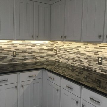 KITCHEN - Backsplash - Linear Mosaic Marble, Stone, Metal