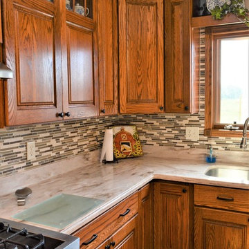 North Liberty, IN. Haas Signature Collection. Country Style Oak Kitchen