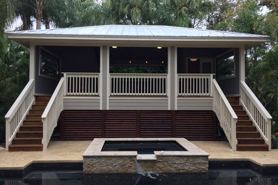 Example of a trendy pool design in Tampa