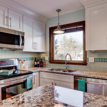 Worthington White and Stainless Kitchen