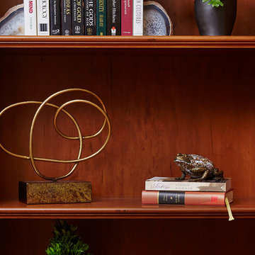 Library Flair & Family Room Sensibility