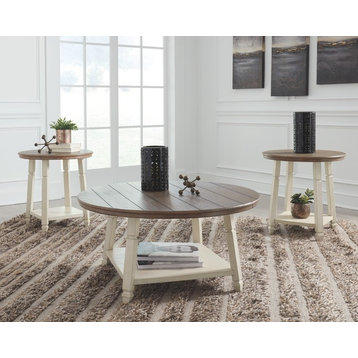 Bolanbrook Table Set, Coffee Table and 2 End Tables, Two-tone