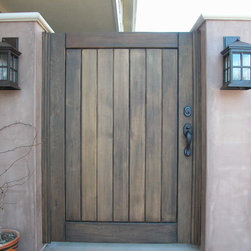 Modern Wood Gates - Home Fencing And Gates