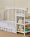 Dream On Me Chloe 5 in 1 Convertible Crib With Changer, White