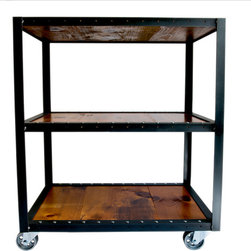 Industrial Bar Cart - Bar Carts