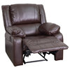 Leather Recliner, Brown