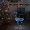 vidaXL Reindeer Christmas Decoration LEDs Pre-Lit Christmas Lighting Cold White