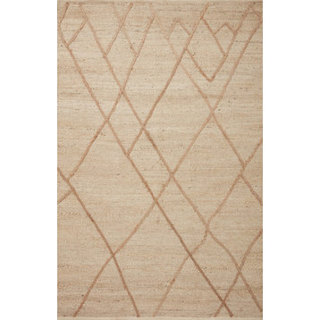 Loloi II Bodhi BOD01 Ivory and Natural Area Rug, 7'9"x9'9"