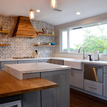 Transitional Kitchen + Bathrooms + Doggy Bath Station