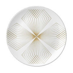 Diamond Flower plate - Dinner Plates