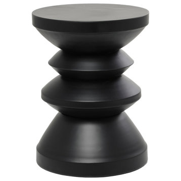 Modern Black Metal Accent Table 563277