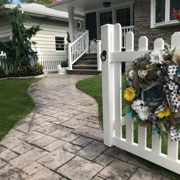 Artificial Grass Front Yard Design
