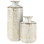 Elk Home - Elk Home S0037-8092/S2 Ardoz - 16 Inch Vase (Set of 2) - The Ardoz vases add an antiqued note of luxury toArdoz 16 Inch Vase ( White *UL Approved: YES Energy Star Qualified: n/a ADA Certified: n/a  *Number of Lights:   *Bulb Included:No *Bulb Type:No *Finish Type:White