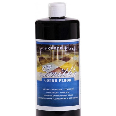 Smiths Paint Decorative Concrete Color Stains Classic Series, 140 Black, 4 Oz