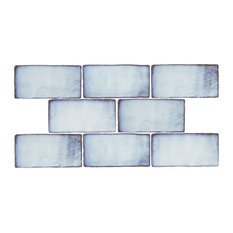 SomerTile Antic Special 3" x 6" Ceramic Wall Subway Tile, Via Lactea