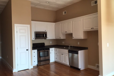 Kitchen - transitional kitchen idea in Other