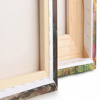 Designart 'Gray and Yellow Blur Abstract' Abstract Canvas Art Print, 36"x28"