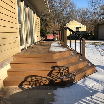 Timber Tech Deck with Belgard Paver Patio in Barrington, IL