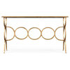 JONATHAN CHARLES LUXE Console Table Contemporary Rectangular Circles