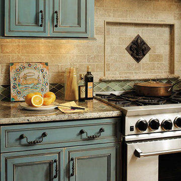 Turquoise Kitchen Cabinets