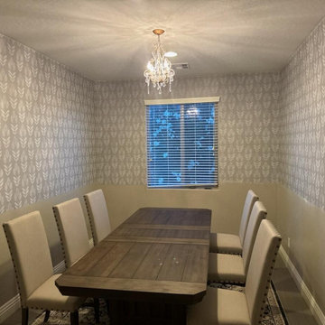 Dining Room wallpaper installation Lake Forest, IL