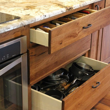 Rustic Finishes Reveal Hidden Storage Solutions