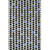 Stewart Cowhide Area Rug, Rectangle, Blue, 5'x8'