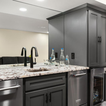 Basement Remodel Wine Tasting Room