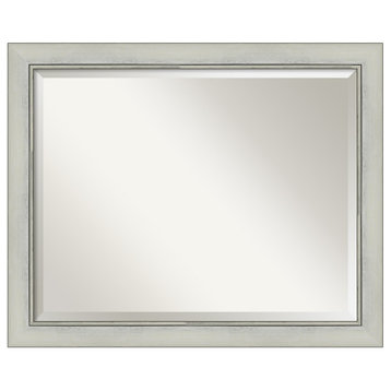Flair Silver Patina Beveled Wall Mirror - 32 x 26 in.