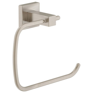 Duro Hand Towel Ring with Mounting Hardware, Satin Nickel