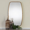Canillo Mirror, Antiqued Gold