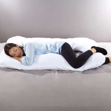 Full Body Pillow 7-In-1 Pillow With Removable Cover Comfortable U-Shap