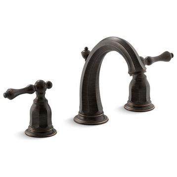 Kohler Kelston Widespread Bathroom Faucet w/ Lever Handles, Oil-Rubbed Bronze