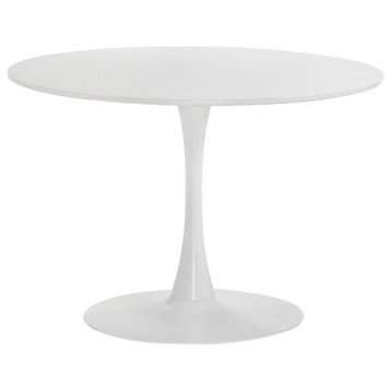 Isadora 42" Round Dining Table, white, 3A Packing