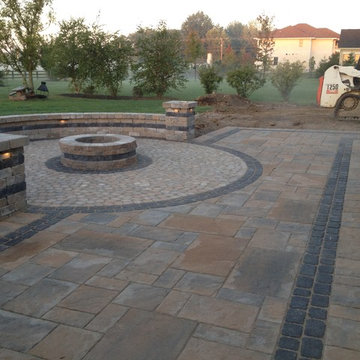 Outdoor Bar and Gas Fire Pit Outdoor Living Space