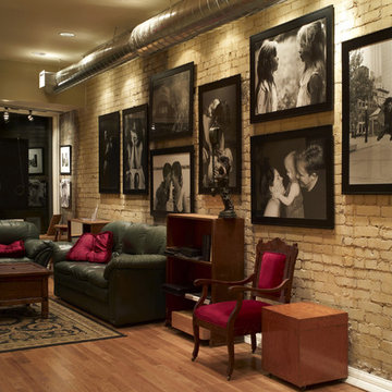 How to Hang Art on Beautiful Brick Walls
