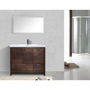 ConceptBaths Enna 42" Modern Bath Vanity, Rosewood