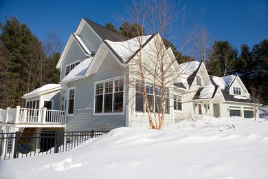 Inspiration for a timeless exterior home remodel in Burlington