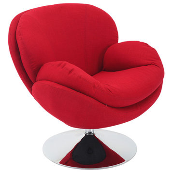 Strand Leisure Accent Chair in Red Fabric