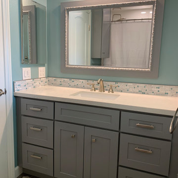 Cool Beachy Bath in Walnut