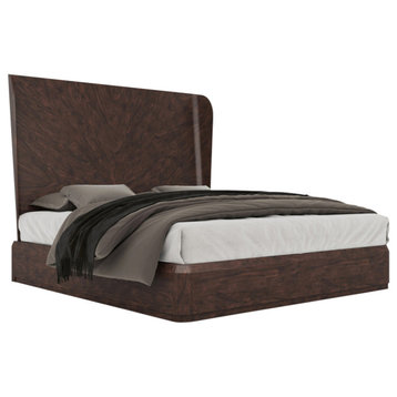 Continental California King Bed, Brunette