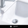 Fine Fixtures Modern Single Hole Bathroom Sink Faucet with Pop-up Drain, Polished Chrome