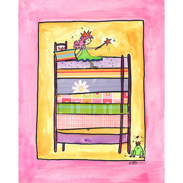 Once Upon A Mattress, Ready To Hang Canvas Kid's Wall Decor, 8 X 10